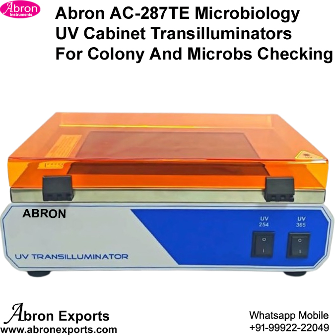 Microbiology UV Cabinet Transilluminators For Colony And Microbs Checking Abron AC-287TE 
